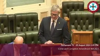 Second Reading: Crime and Corruption Amendment Bill 2023