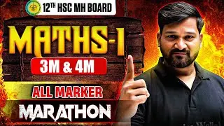 🚨 12th Hsc Maths All 3 & 4 Marks Marathon  🔥 | Most Scoring Questions #hscboard2026
