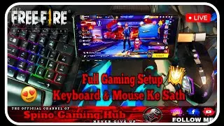 🔥 Best Keyboard & Mouse FF Mobile gaming setup 📲🖱️⌨️| Spinogaminghub| #shortslive #freefire #viral
