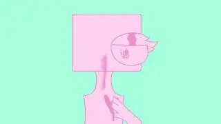 Heartbroken [Happy girl animation meme] [Flashing color lights]