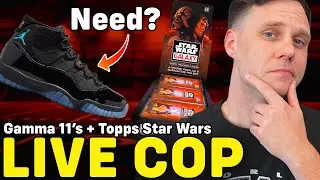LIVE COP: AIR JORDAN 11 GAMMA & TOPPS CHROME STAR WARS GALAXY