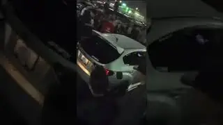 Lawn mower Shows up to a Car meet/ Rev battle Car Show 😂😂😅🤯 #shorts #car #short #shortvideo
