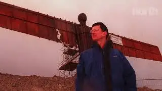 The Gateshead Angel of the North is installed in 1998