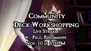 LIVE Deck Workshop with Paul! - Force of Will (TCG)