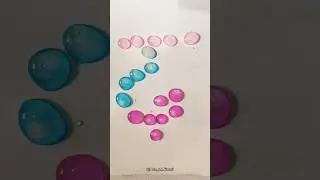 Simple Colorful Water drops #waterdrops #shorts #colourmixing #colormixingasmr #satisfying