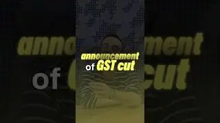 GST Rate Cut Announced.. Market Will Rally On Monday.. #longterminvesting #gst #inflation.