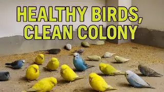 Healthy Birds, Clean Colony #birdcare #birds #lovebirds