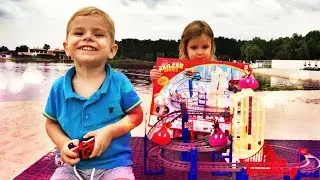 Машинки для детей RailCar Series  Игрушки Для Детей Распаковка Unboxing toys Playmobil for children