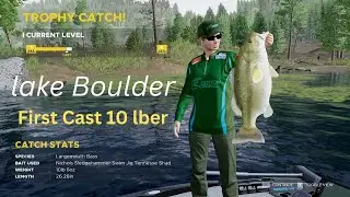 Fishing Sim World Pro Tour Lake Boulder Bass Hotspot  -  Trophy Largemouth