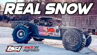 Driving an RC Car on a Frozen Lake Was Insane @LosiRacing