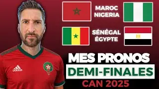 🏆 Mes 2 pronos pour les 1/2 de cette CAN (Maroc - Nig&eacute;ria / S&eacute;n&eacute;gal - Egypte)