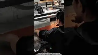 printing designs on plastic sheets using work tool screen printing machine #tool #worktool