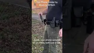 Cop Phone Holder by BlueLine3DTech on Etsy made for #lawenforcement #police #cops #security