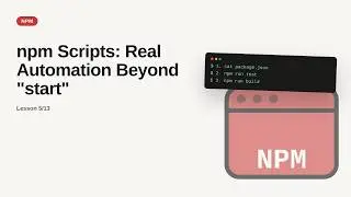 npm - Web development basic Series: npm Scripts: Real Automation Beyond 