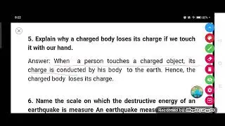 Explain why a charged body loses its charge if we touch it with our hand.