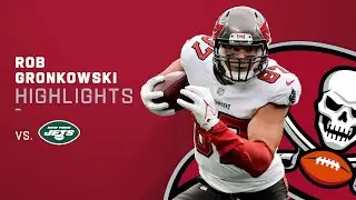 Every Catch by Rob Gronkowski vs. New York Jets | NFL 2021 Highlights