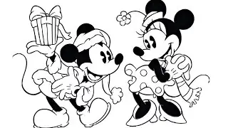 Mickey and Minnie Mouse Easy, Mickey Minnie Mouse Drawing and Coloring for Kids, 140