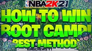HOW TO WIN BOOTCAMP EVENT IN NBA 2K21| BEST BUILD TO USE AND METHOD TO WIN (GUARANTEED WIN)