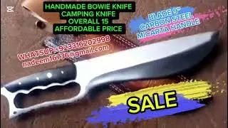 HANMADE BOWIE KNIFE | BUSHCRAFT #viralvideo #video #usa #canada