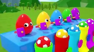 Baby Shark + Bingo + Wheels On the Bus - Studying shape and color - Baby Nursery Rhymes & Kids Songs