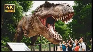 I Visited a  AI ☠️REAL LIFE Jurassic Park! T-Rex, King Kong & Giant Snakes!  #dinosaur #wildanimals