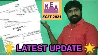 KCET-2021💥 SYLLABUS (Maths, Physics, chemistry and Biology) Related PDFs