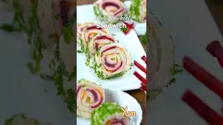 Herb Pinwheel Sandwich #recipe #sandwich #yum #tasty