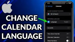 How To Change iPhone Calendar Language