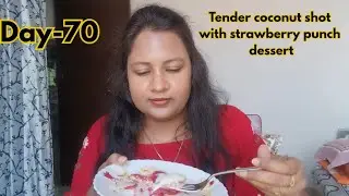 Masterchef level lo coconut dessert try chesa||Day-70 of1 00 days vlogging challenge||shreya's life