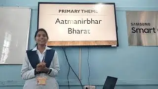 SkillGaon: Bringing Digital Skilling to Rural India, Presentation by a student of JNV Rudraprayag