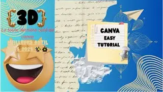 3D ( la toute derni&egrave;re outil de CANVA 2025 ) -- a easy tutorial on the day ⛅🍃😎 #canvadesigntutorial