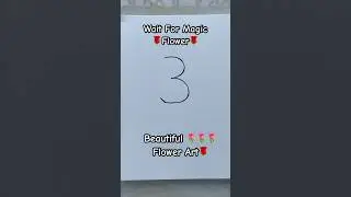 Creative Rose Flower 🌹 Art For kids #shorts #creative #diyflowers #kidsvideos #drawing #rose #kids