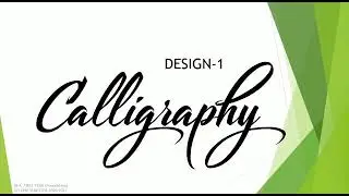 Calligraphy Class | BFA Foundation year