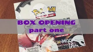Pokemon TCG Opening: Burning Shadows Booster Box Part One - GX pulls!