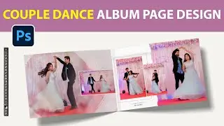 Couple Dance Album Page Design | Wedding Album Layout Inspiration