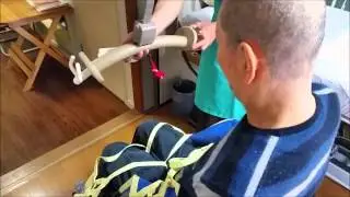 リフト移乗車いすからベッド