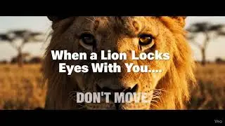 When a Lion Locks Eyes With You