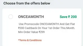 PAYTM ONCEAMONTH 200/- Cashback