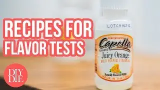 Recipes for Flavor Tests #quicktips