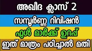 അഖീദ ക്ലാസ് 2 റിവിഷൻ 