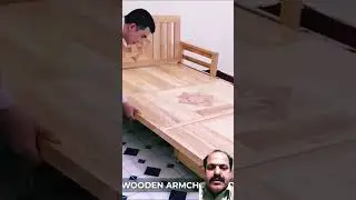 Wood chair and bed #furniture #sofa #modernfurniture #wooden #wood #azeemsocialvlogs