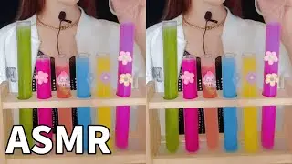 Rainbow-colored drinks, so colorful and beautiful#mukbanginternational