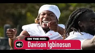 Ohio State's Davison Igbinosun on battles with Jeremiah Smith