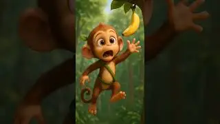 🍌 Momo the Monkey&rsquo;s Banana Chase! | Cute & Funny Jungle Adventure for Kids 🐒✨#monkey