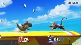 {JOHN'S PLACE} ShineSP(DiddyKong) vs  Eshmasesh(Yoshi) Sm4sh Freeplay