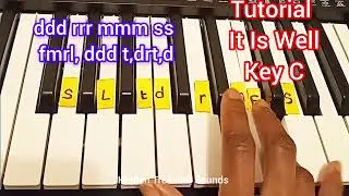 It Is Well: Gospel Song pianotutorial/ solfanotes Using Reggae beat. Key C. #solfanotes 