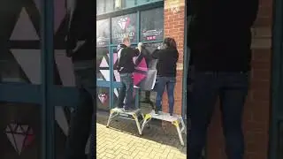 Vinyl Install - Window Graphics