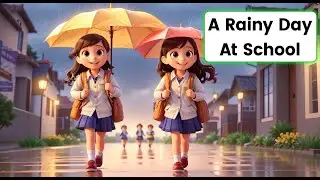 Learn English with Story (A Rainy Day at School) | English Listening Skills - Speaking Skills
