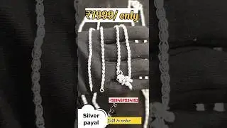 #lightweightjewellery #lightweight #payalcollection #payaldesign #newpayaldesign #silverpayaldesign