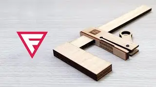 Wooden bar clamp (laser cutter)